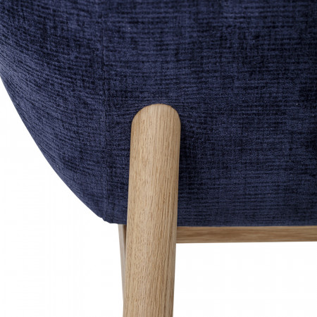 Fauteuil lounge bleu style scandinave  Bloomingville - Eve