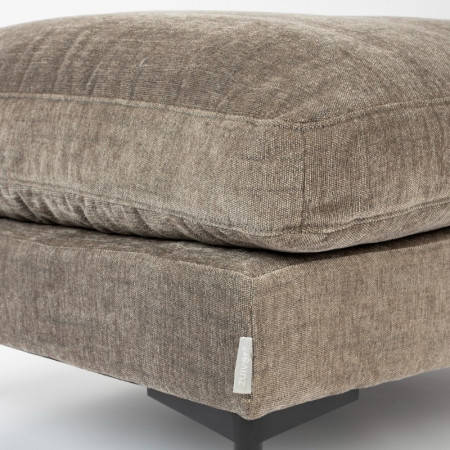 Pouf taupe contemporain en tissu - Summer 