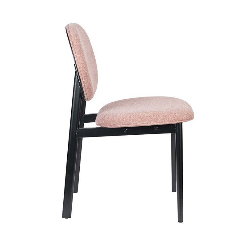 Chaise design rose en tissu Zuiver - Spike 