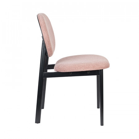 Chaise design rose en tissu Zuiver - Spike 