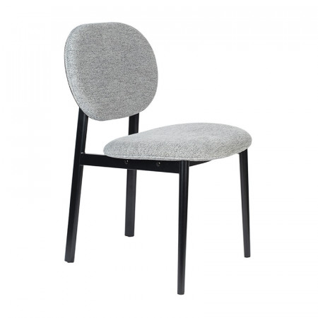 Chaise grise design en tissu Zuiver Spike