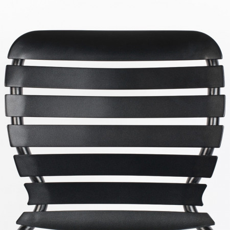 Chaise de jardin design en métal noir - Vondel 