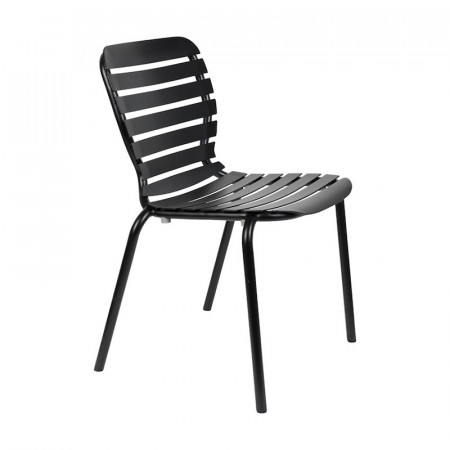 Chaise de jardin noire design en métal Vondel Zuiver
