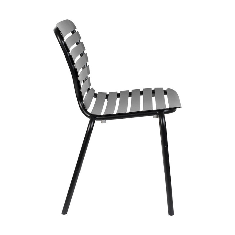 Chaise de jardin design en métal noir - Vondel 