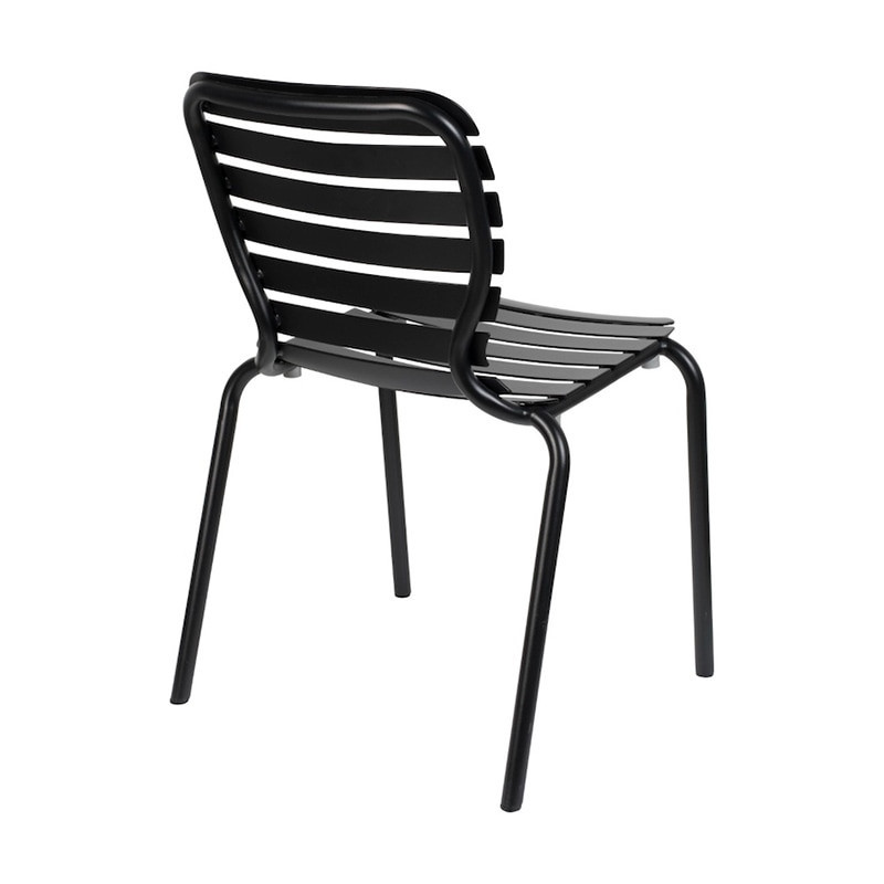 Chaise de jardin design en métal noir - Vondel 