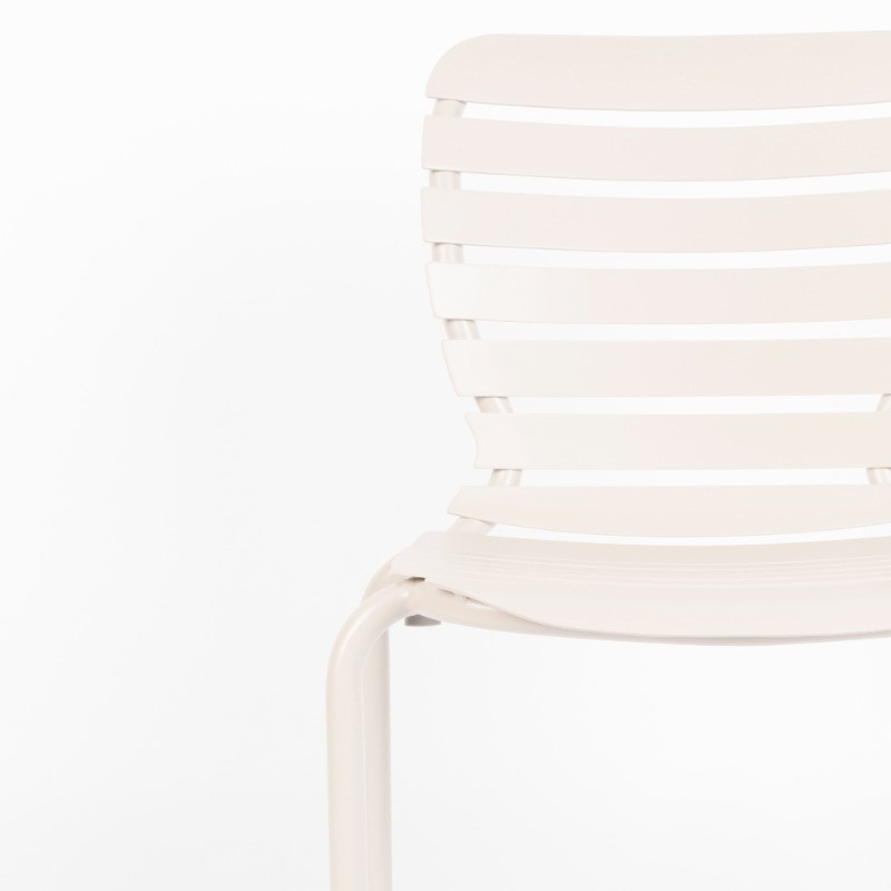 Chaise jardin design métal blanc - Vondel 