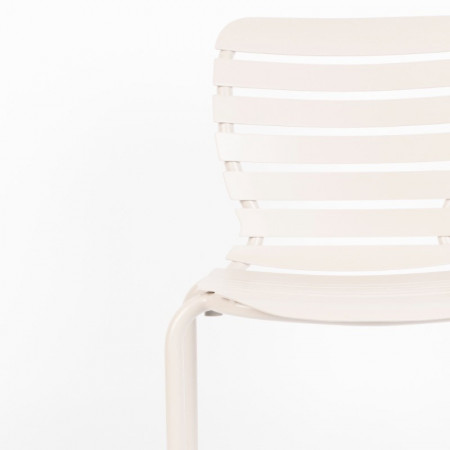 Chaise jardin design métal blanc - Vondel 