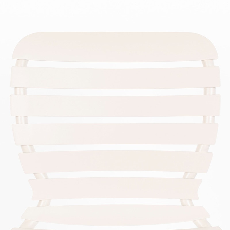 Chaise jardin design métal blanc - Vondel 