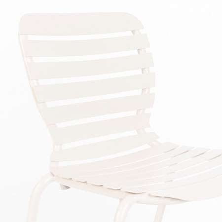 Chaise jardin design métal blanc - Vondel 