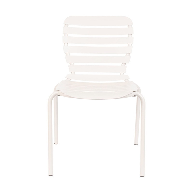 Chaise jardin design métal blanc - Vondel 