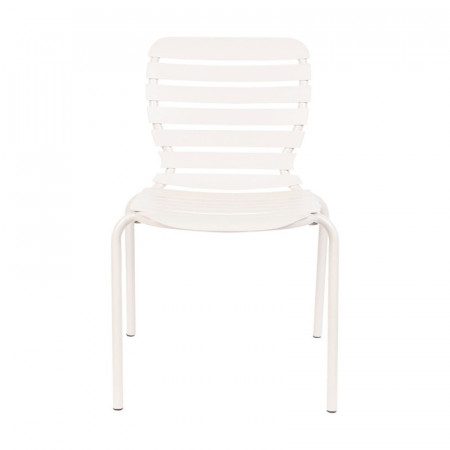 Chaise jardin design métal blanc - Vondel 