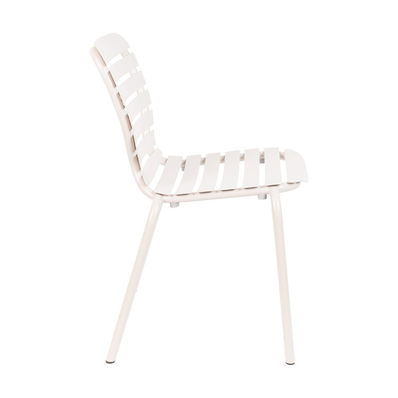 Chaise jardin design métal blanc - Vondel 