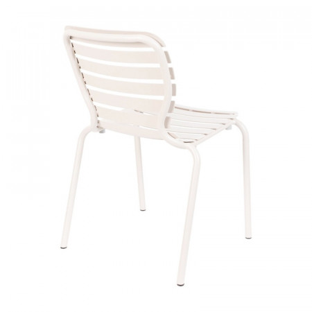 Chaise jardin design métal blanc - Vondel 