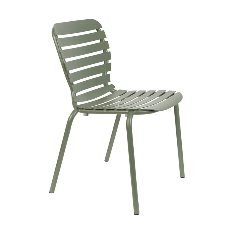 Chaise de jardin vert kaki en métal Vondel Zuiver
