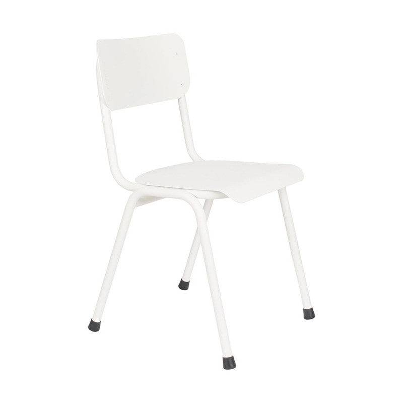 Chaise blanche écolier design Back to School Zuiver