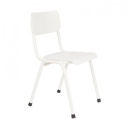 Chaise blanche écolier design Back to School Zuiver