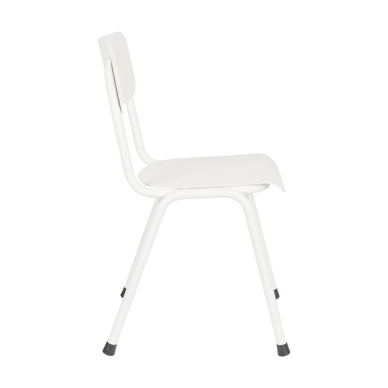 Chaise écolier blanc design - Back to School 