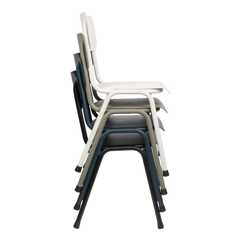 Chaise écolier blanc design - Back to School 