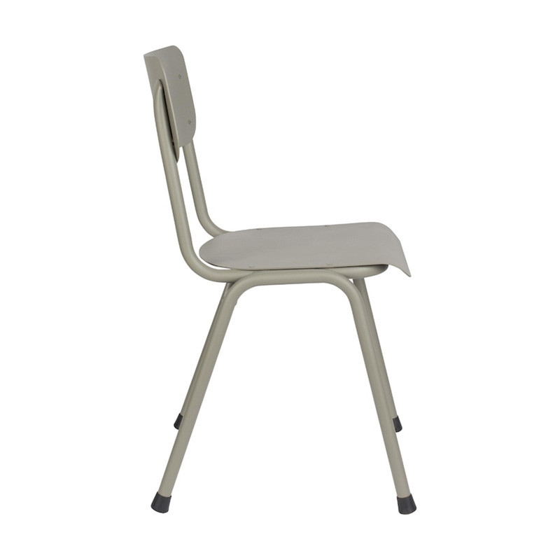Chaise écolier gris clair design - Back to School 