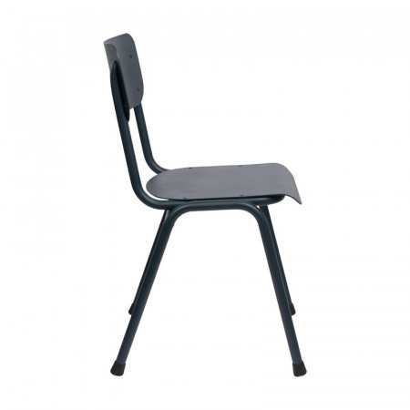 Chaise écolier gris bleu design - Back to School 