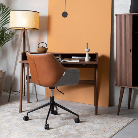 Chaise de bureau design bi-matière Doulton Zuiver