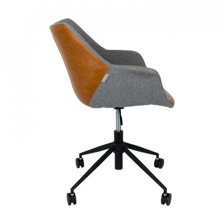 Chaise de bureau design bi-matière - Doulton