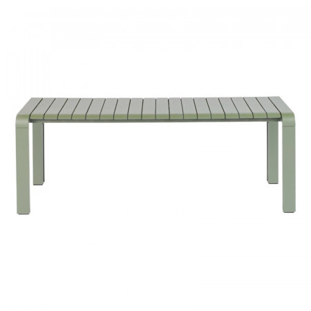 Banc de jardin design métal vert kaki - Vondel 