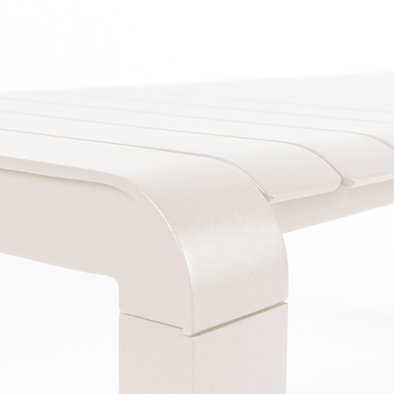 Banc de jardin blanc design Vondel Zuiver