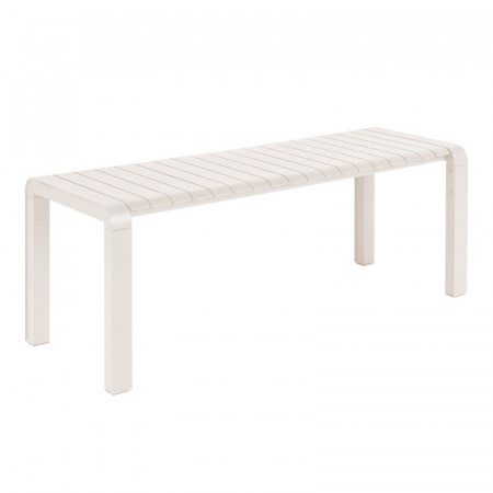 Banc de table jardin blanc design - Vondel 