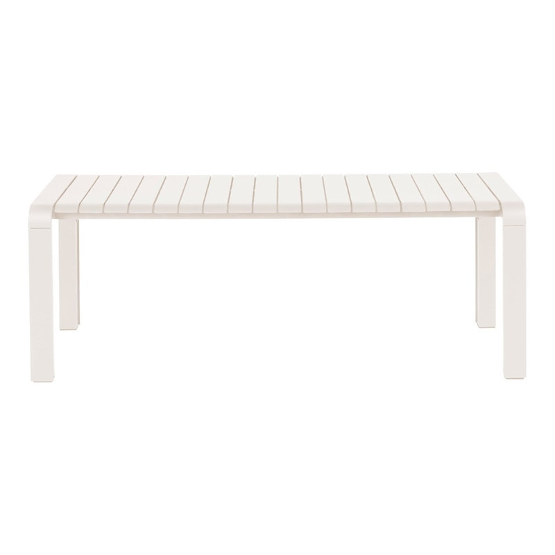 Banc de table jardin blanc design - Vondel 