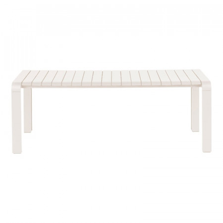 Banc de table jardin blanc design - Vondel 
