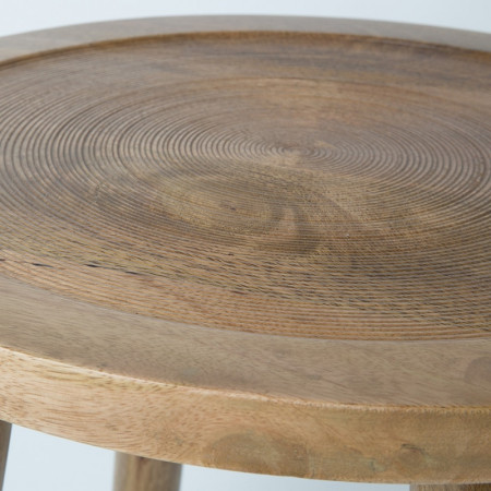 Table d'appoint bois clair ronde - Dendron 