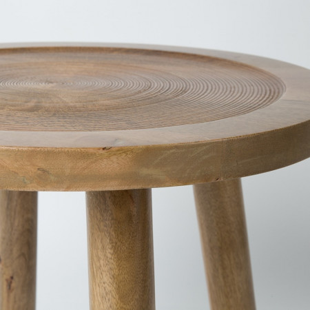 Table d'appoint bois clair ronde - Dendron 