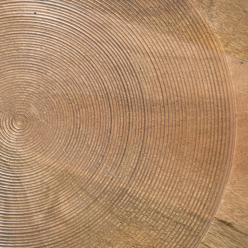 Table d'appoint bois clair ronde - Dendron 