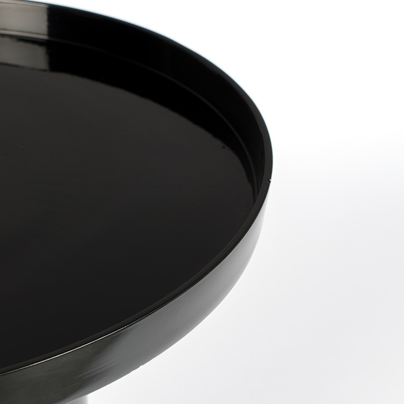 Table d'appoint laquée noire design - Shiny Bomb 