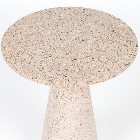 Bout de canapé terrazzo rose - Victoria 