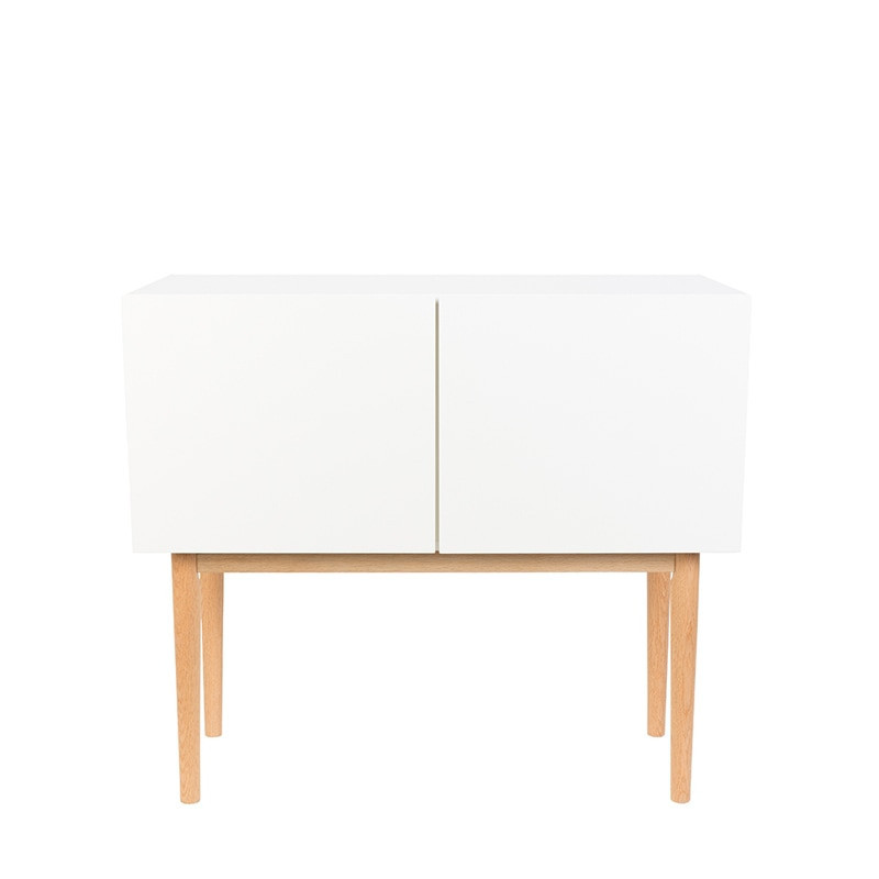 Petit buffet scandinave laqué blanc High Zuiver