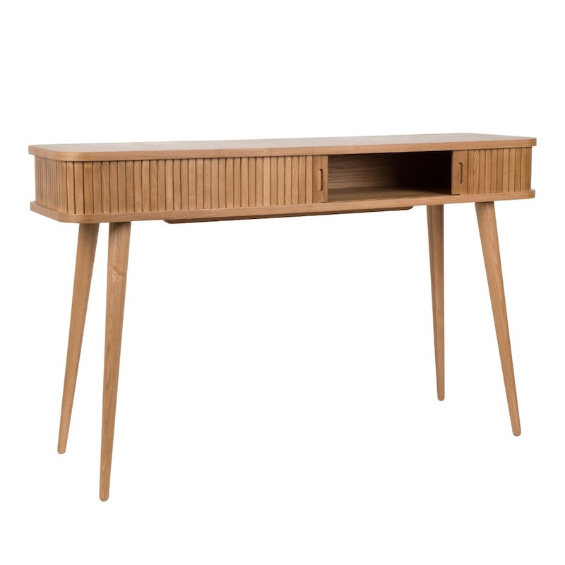 Bureau console en bois design avec rangement - Barbier 