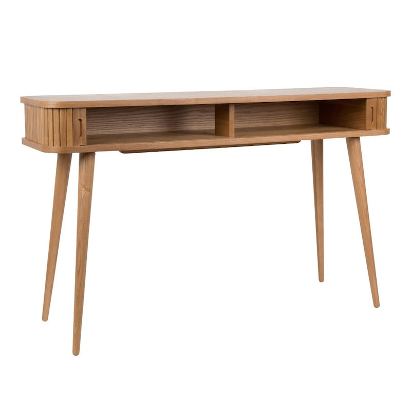 Bureau console en bois design avec rangement - Barbier 