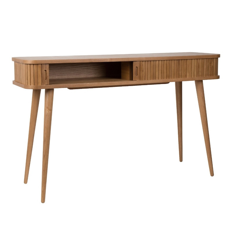 Bureau console en bois design avec rangement - Barbier 