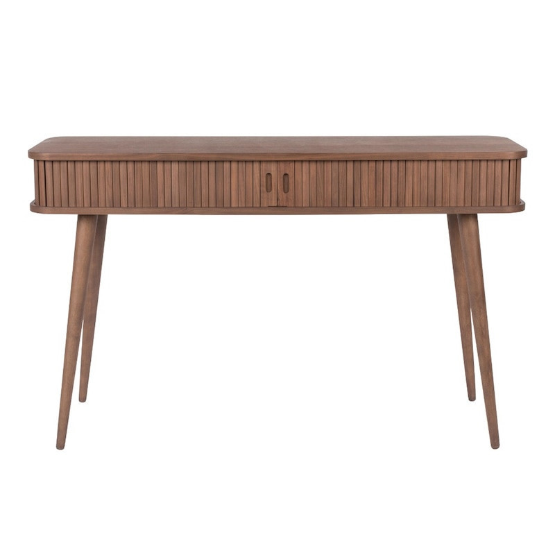 Console avec rangement design placage noyer Barbier Zuiver