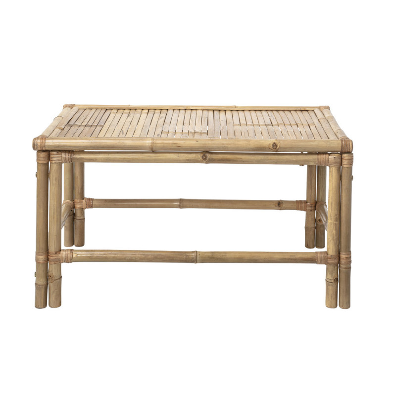 Table basse de jardin bois naturel de bambou - Sunri