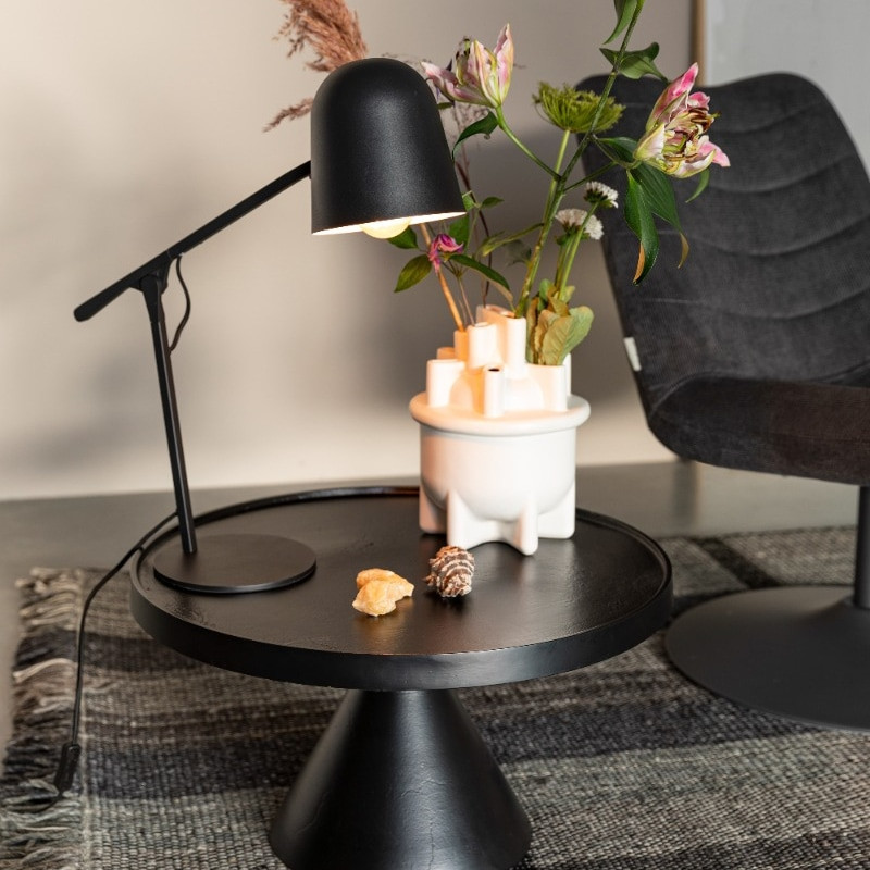 Lampe de table design noire Lau Zuiver
