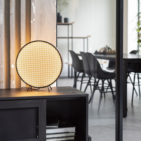 Lampe design en rotin cannage Sien Zuiver