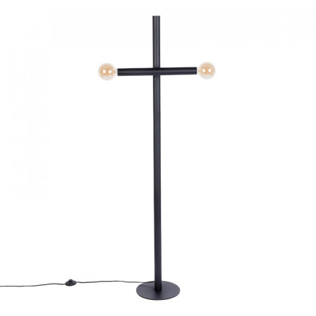 Lampadaire design métal noir 2 ampoules Hawk Zuiver