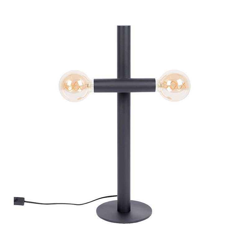 Lampe design noire 2 ampoules Hawk Zuiver