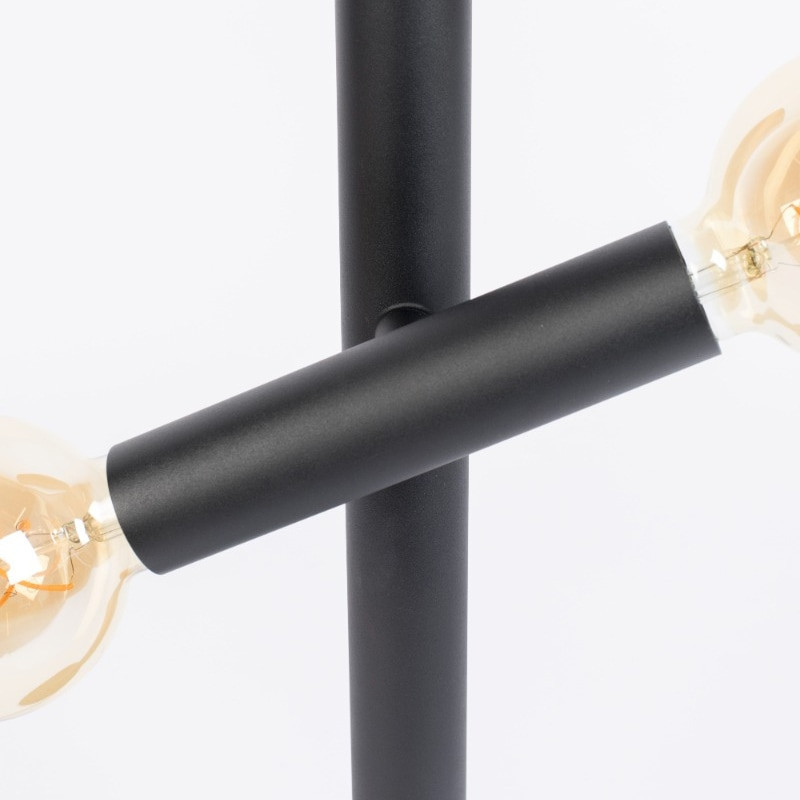 Lampe noire design 2 ampoules - Hawk 