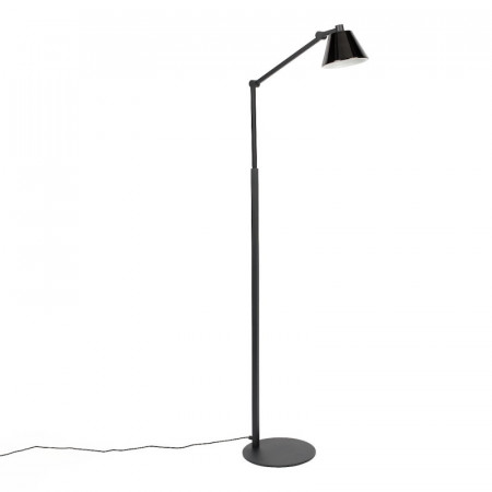 Lampadaire design en métal noir Lub Zuiver