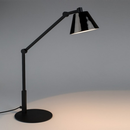 Lampe de bureau noire design tactile sur Coup de Cœur Design