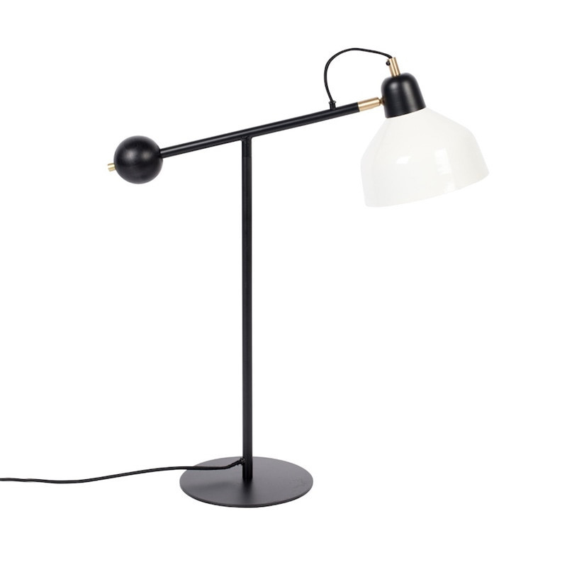 Lampe articulée blanche et métal noir design Skala Zuiver